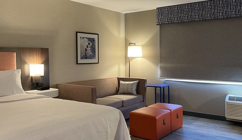 Estudio, 1 cama de matrimonio grande, frigorífico