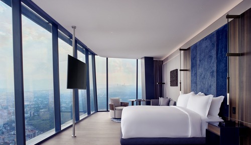 Suite junior, 1 cama de matrimonio grande, no fumadores, vistas al parque (Corner)