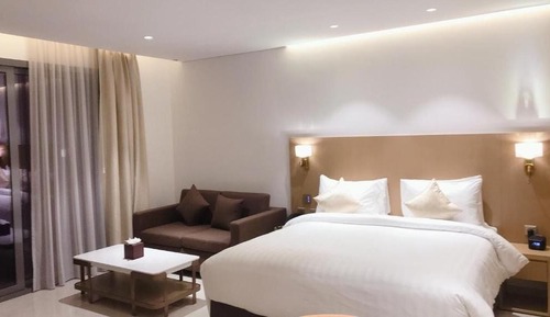 Estudio Deluxe, 1 cama de matrimonio grande, balcón