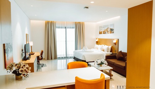 Estudio Premium, 1 cama de matrimonio grande, balcón