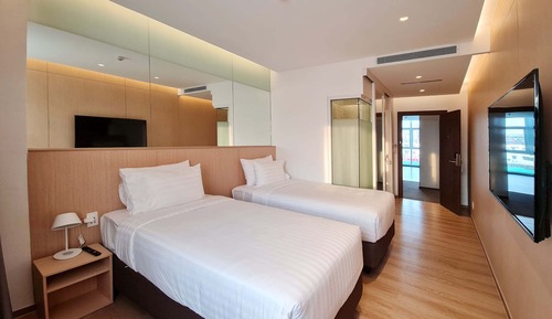 Habitación con 2 camas individuales