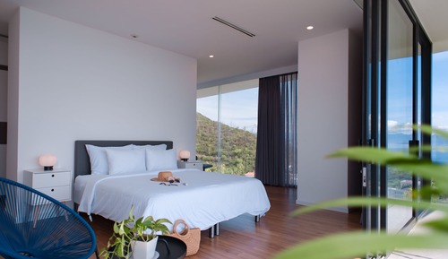 Villa de lujo, 4 habitaciones, piscina privada, vistas al mar