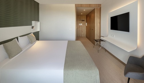 Habitación doble de uso individual, balcón