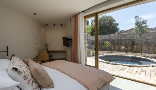 Habitación Premium, 1 cama de matrimonio grande, piscina privada