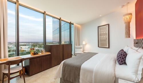 Habitación Superior King vista a la ciudad
