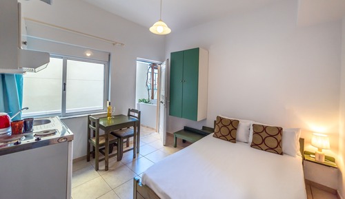 Habitación estándar, 1 cama doble, terraza, vistas parciales al mar