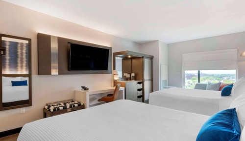 Habitación estándar, 2 camas de matrimonio, no fumadores