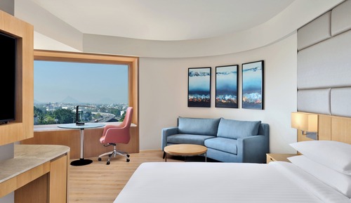 Estudio, 1 cama de matrimonio grande con sofá cama