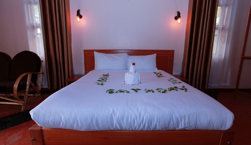 Habitación estándar con 1 cama doble o 2 individuales, vistas al jardín