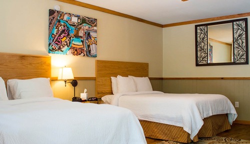Hotel Room Two Queen Beds