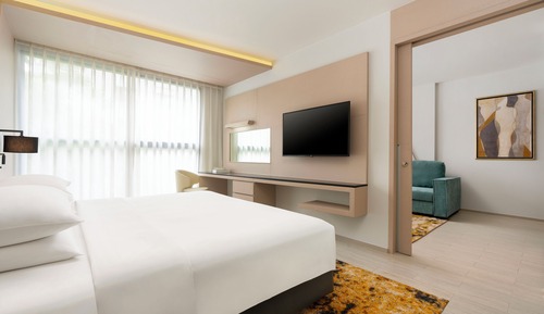 Suite, 1 cama de matrimonio grande con sofá cama