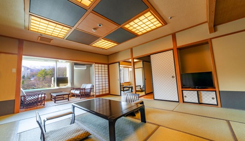 Habitación tradicional (JP Style,12and6 Tatami Mats,Yubatake)