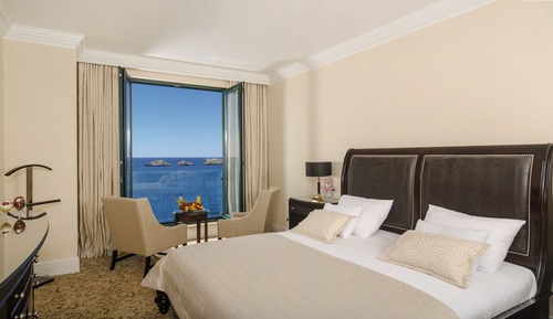 Suite Deluxe, 1 cama de matrimonio grande con sofá cama, balcón, vistas al mar