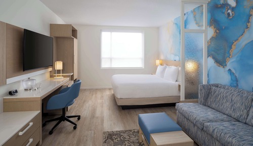 Habitación, 1 cama de matrimonio grande con sofá cama (High Floor)
