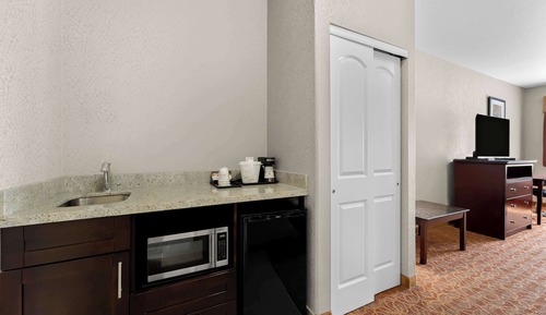 Habitación estándar, 2 camas de matrimonio, no fumadores, frigorífico y microondas (Pet Friendly)