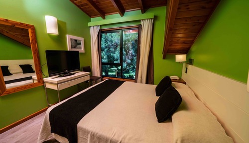 Cabaña, 1 habitación, cocina, vistas parciales al lago (For 4 People)