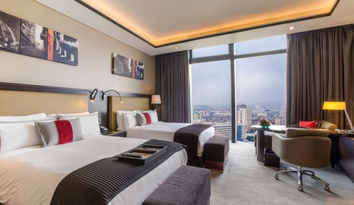 Habitación Deluxe con 2 camas individuales, vistas a la ciudad
