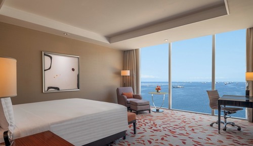 Habitación Deluxe, 1 cama de matrimonio grande, vistas a la bahía (Grand)