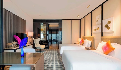 Fabulous Room, Habitación Club, 2 camas dobles, vistas a la ciudad