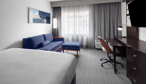 Habitación, 1 cama de matrimonio grande con sofá cama