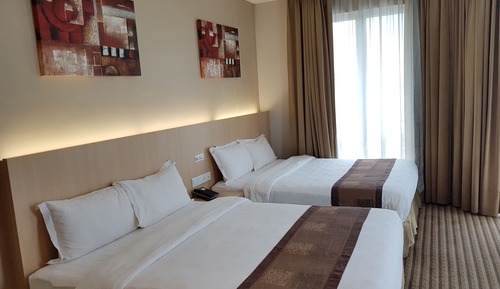 Habitación cuádruple Deluxe, 2 camas de matrimonio, no fumadores