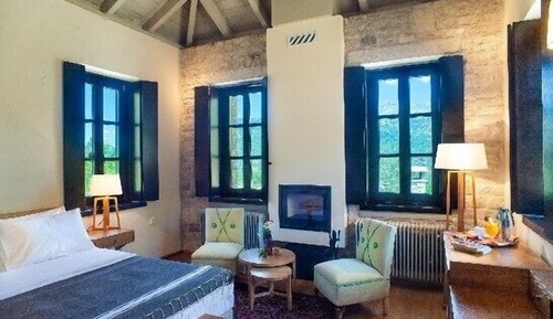 Habitación doble superior, chimenea, vistas a la montaña