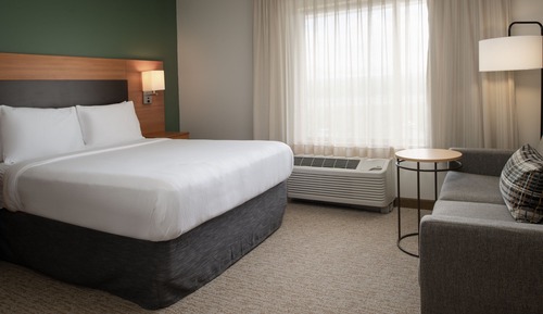 Estudio, 1 cama de matrimonio con sofá cama (Mobility/Hearing Access, Roll-In Shwr)
