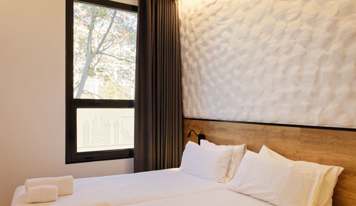 Habitación estándar con 2 camas individuales, vistas a la ciudad