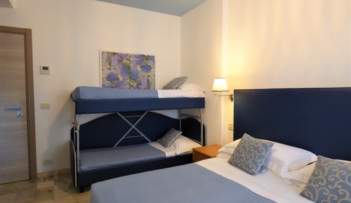 Camera familiare con letto a castello