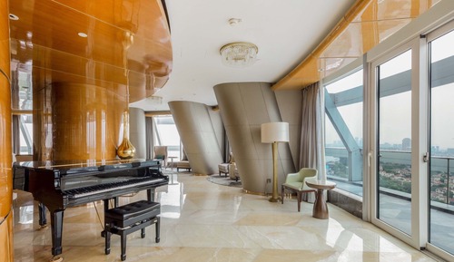 Suite presidencial, 2 habitaciones, balcón, vistas al lago
