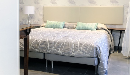 Apartamento Deluxe, cocina, vistas al jardín