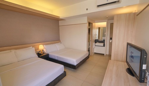 Habitación Deluxe doble, 2 camas dobles