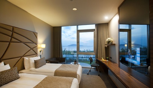 Habitación Deluxe con 2 camas individuales, vistas al mar