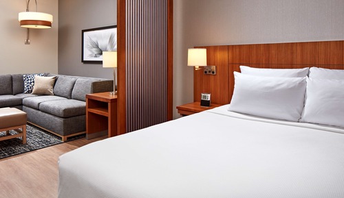 Habitación, 1 cama de matrimonio grande, accesible para personas con discapacidad, bañera