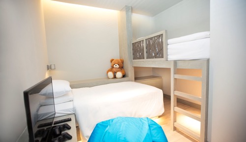 Habitación familiar, varias camas