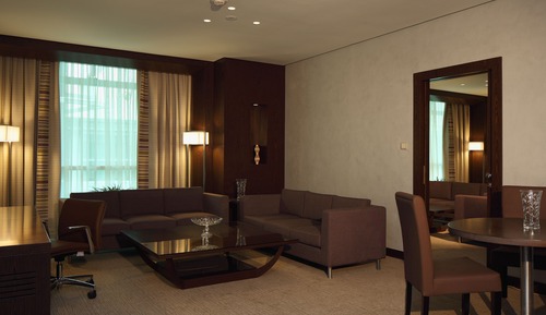 Suite, 1 cama de matrimonio grande, no fumadores, 2 baños (Living Room)