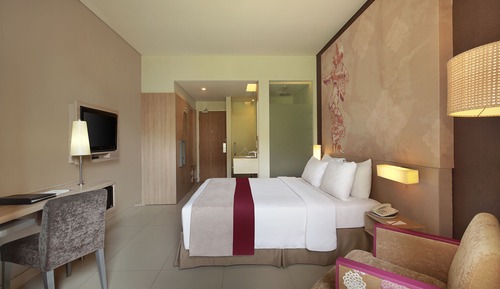 Habitación Deluxe doble, 1 cama doble, terraza, vistas al jardín