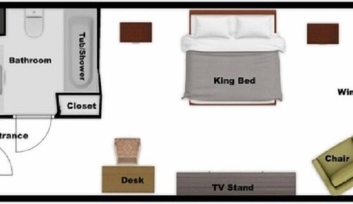 Habitación Confort, 1 cama de matrimonio grande