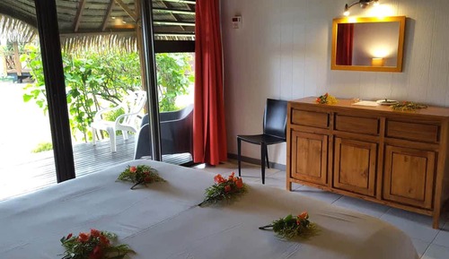 Bungalow, 1 cama doble, vistas a la laguna (Bungalow, Double, Lagoon view)