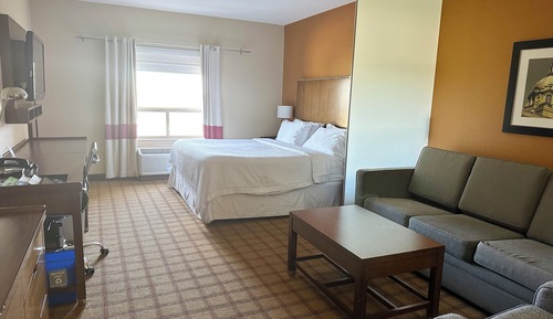 Suite, 1 cama de matrimonio grande con sofá cama, en esquina