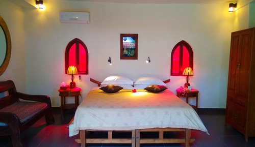 Villa familiar, 2 habitaciones, vistas al jardín