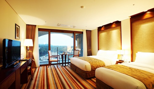 Habitación Premium con 2 camas individuales, vistas al jardín