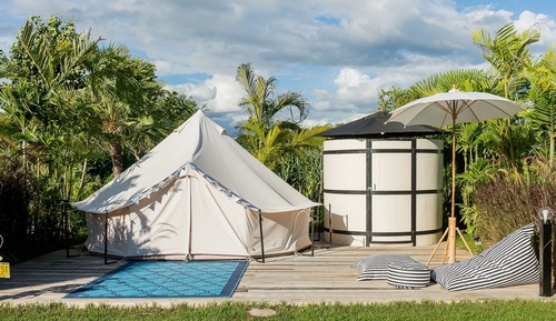 Bell Tent Pool View