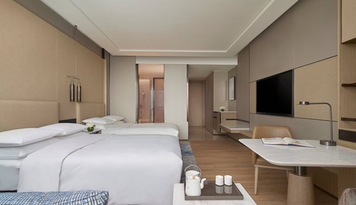 Habitación Club, 2 camas dobles, vistas a la bahía