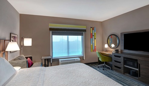 Suite estudio, 1 cama de matrimonio grande, frigorífico y microondas (Hearing Accessible)