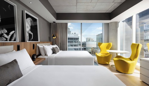 Habitación Deluxe, 2 camas de matrimonio, en esquina