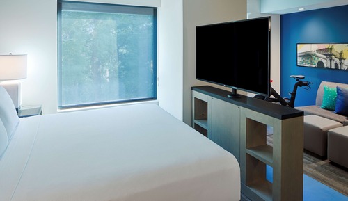 Suite estudio, 1 cama de matrimonio grande con sofá cama (Bike Fitness Room)