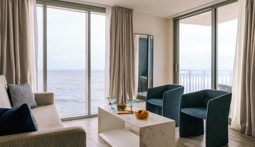 Suite, 1 cama de matrimonio grande con sofá cama, vistas al mar