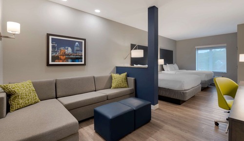 Habitación estándar, 2 camas de matrimonio, no fumadores