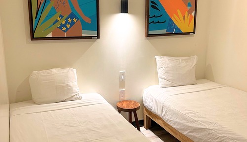 Economy Interior Two Single Beds